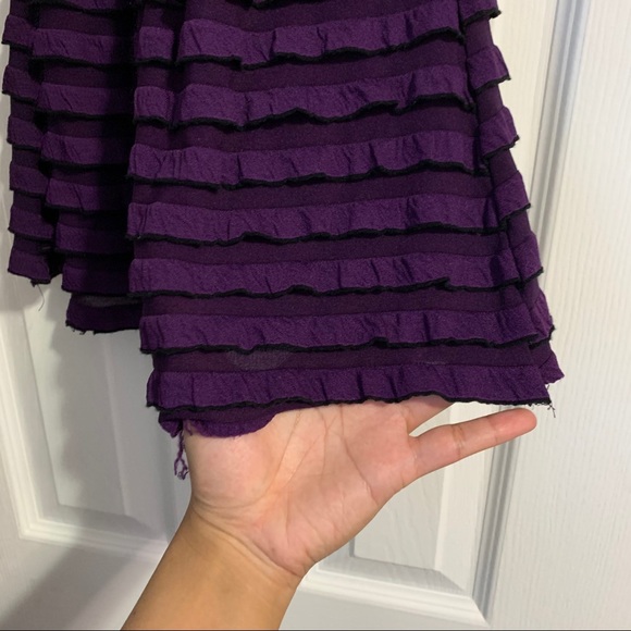 3 for $15 New Channel Purple Ruffled Halter Top - Picture 5 of 7